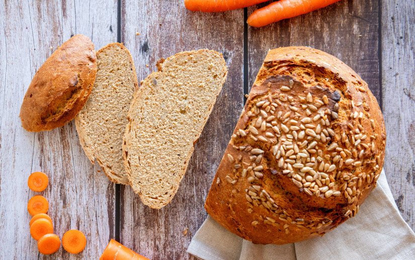 Dinkelbrot mit Karotten