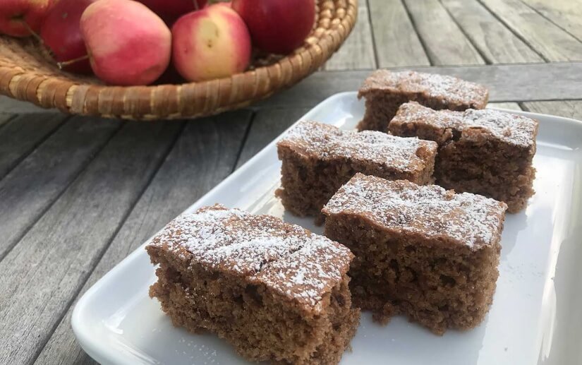 Schoko-Apfel-Blechkuchen - Backen mit Christina