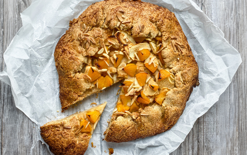 Apfel-Pfirsich-Galette
