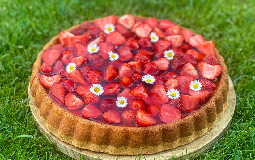 Schnelle Erdbeertorte