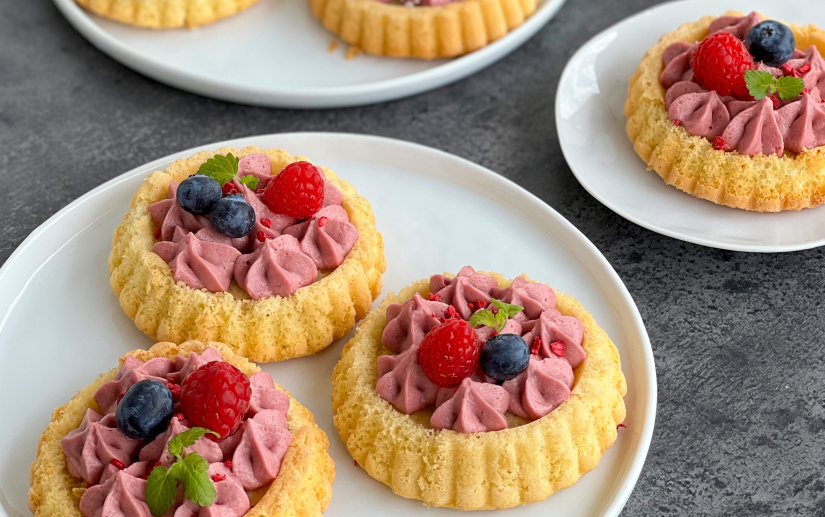 Mini Himbeertörtchen