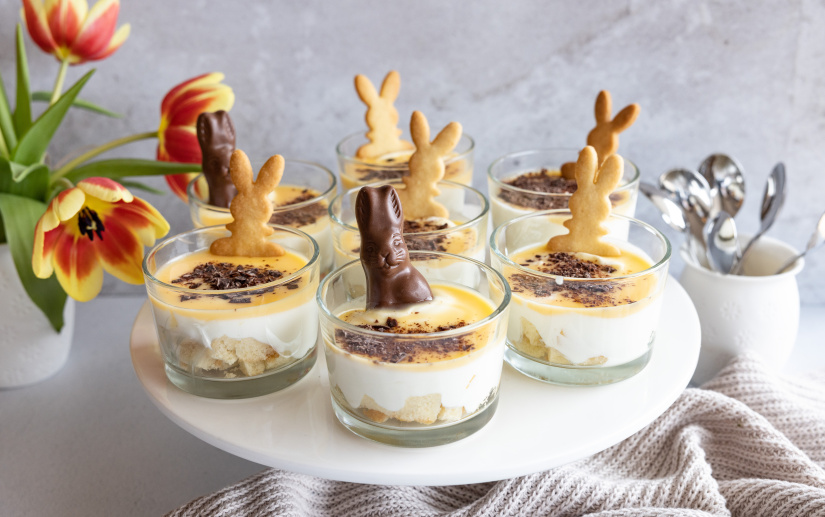 Kuchenreste-Dessert im Glas