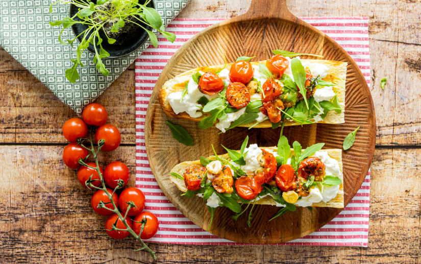 Burrata Tomaten Baguette