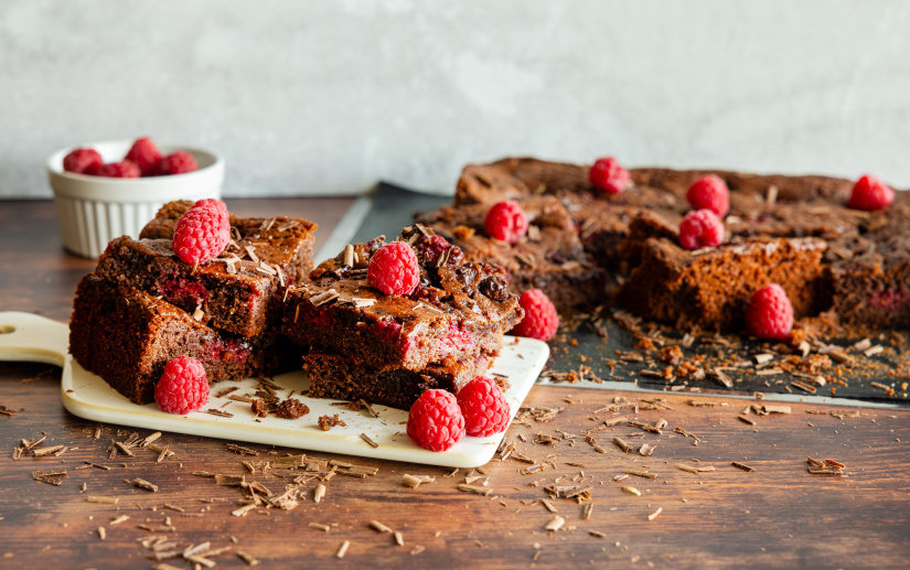 Himbeer Brownies - Backen mit Christina