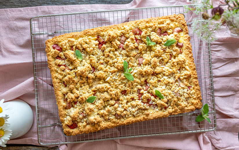 Rhabarber Streusel Tarte