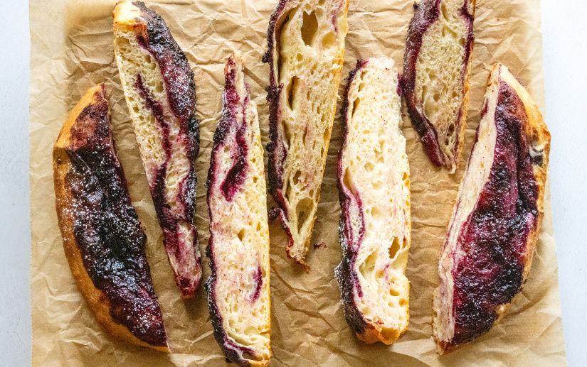 Beerenfocaccia